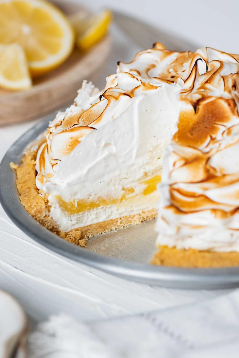 Lemon Meringue Ice Cream Pie with slice removed | © Sovuh