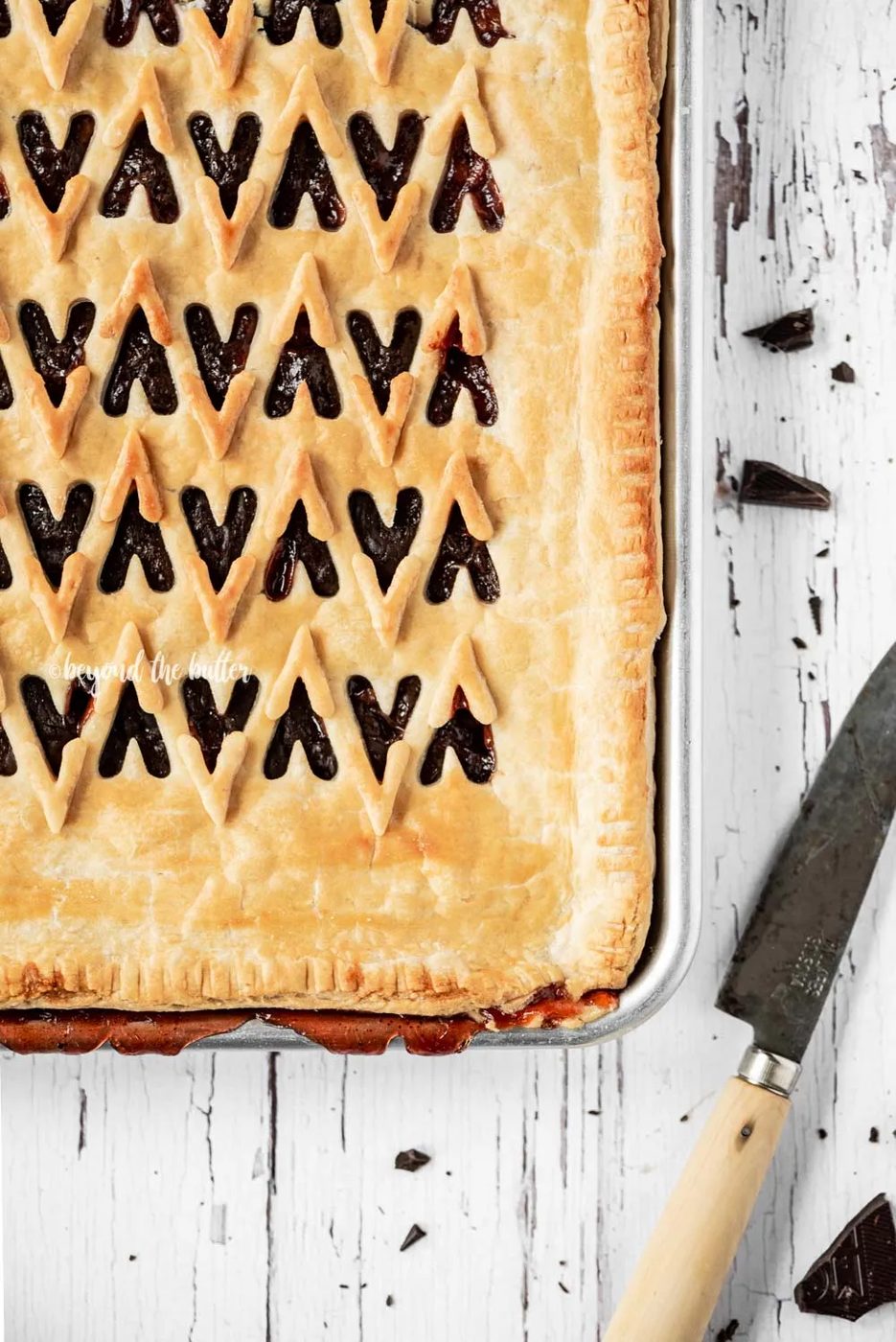 Chocolate Cherry Bourbon Slab Pie recipe | All Images © Sovuh, LLC