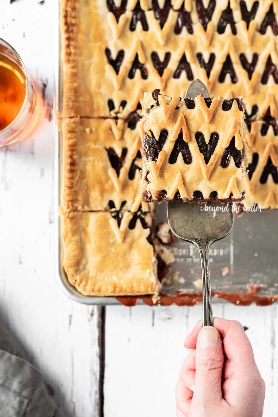 Chocolate Cherry Bourbon Slab Pie recipe | All Images © Sovuh, LLC