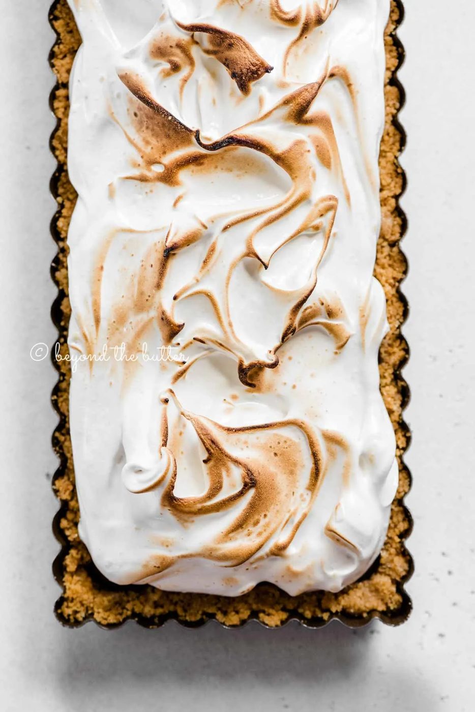 Overhead image of chocolate marshmallow tart | All Images © Sovuh