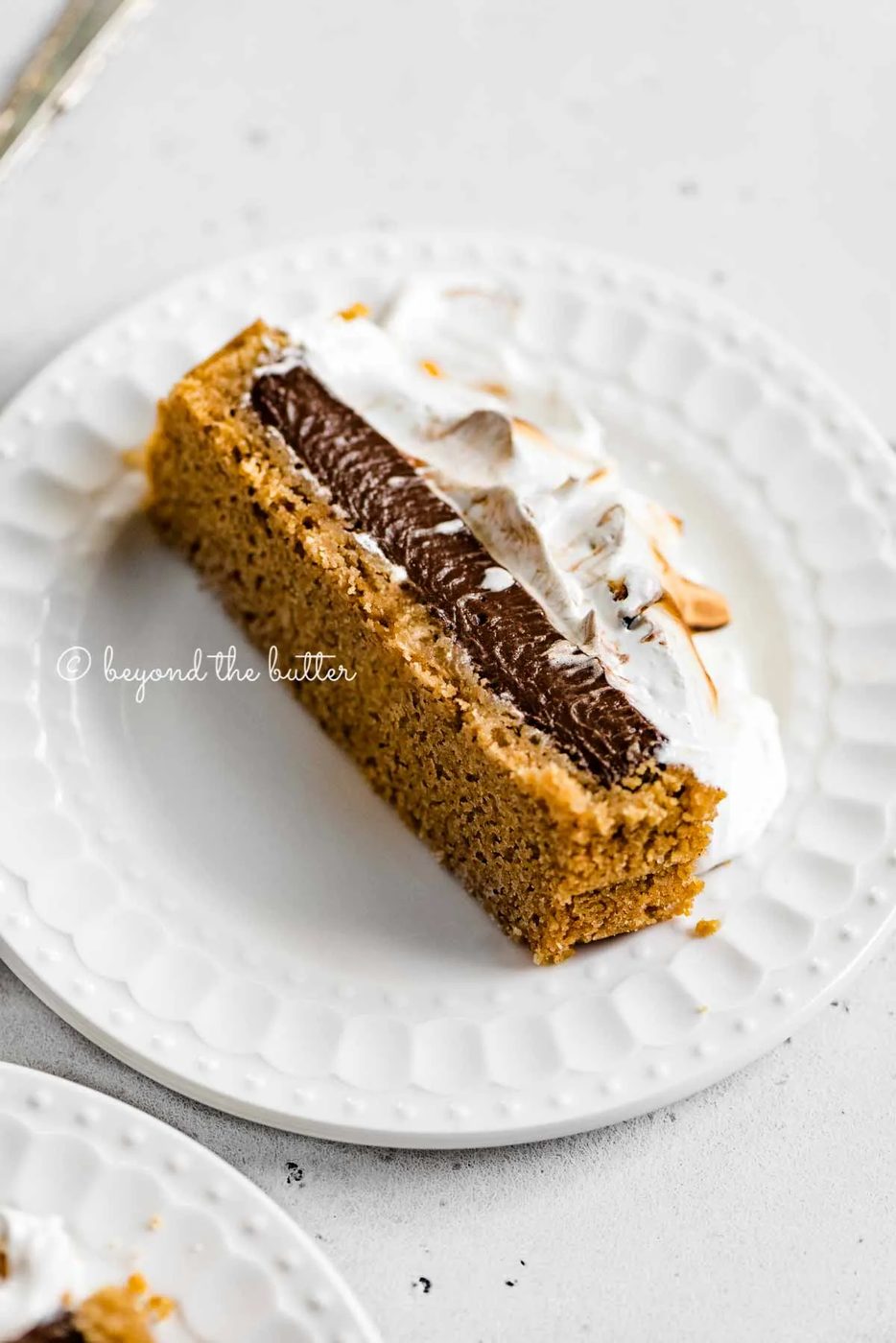 Images of one slice of chocolate marshmallow tart | All Images © Sovuh