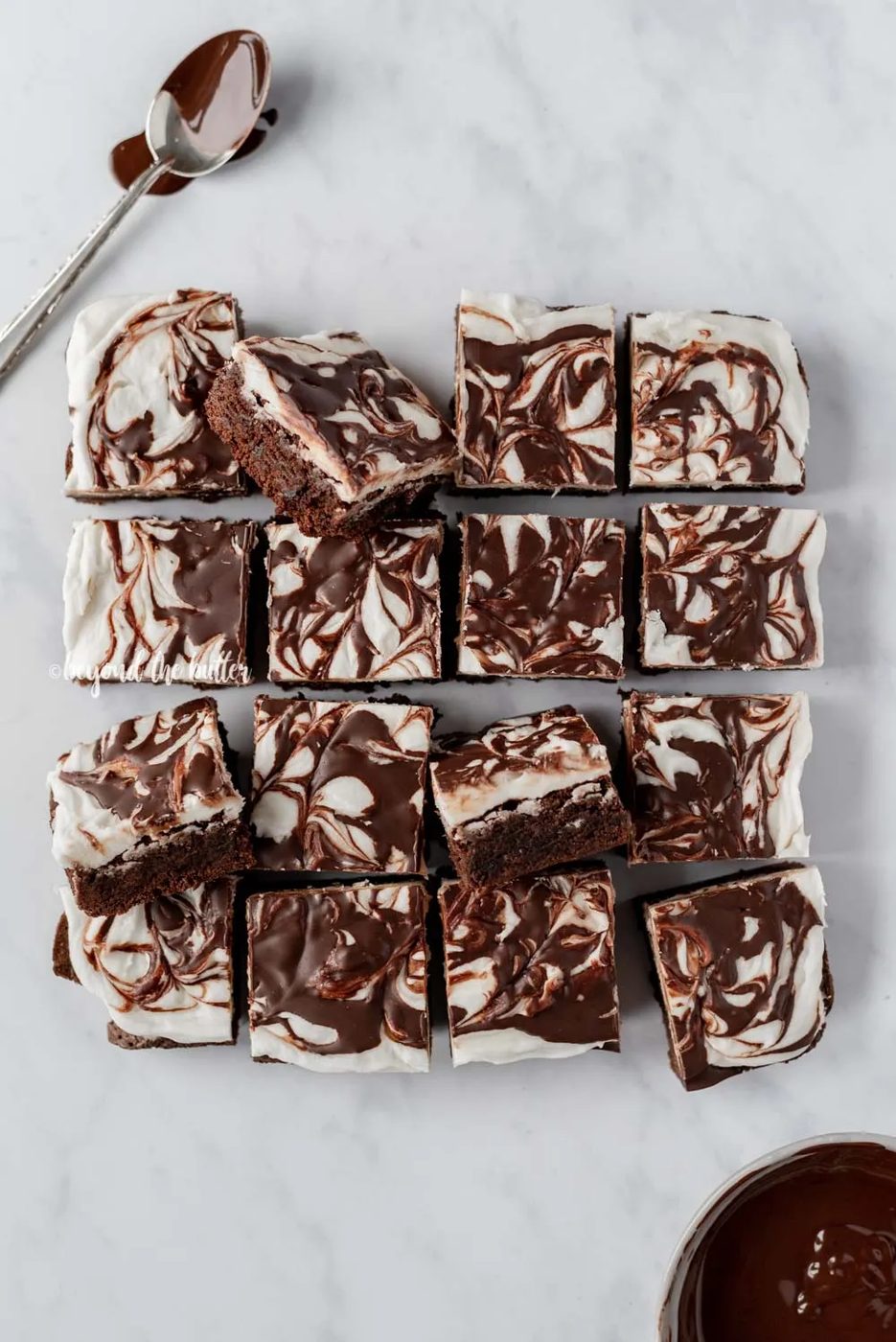 Chocolate Peppermint Swirled Brownies recipe | All Images © Sovuh, LLC