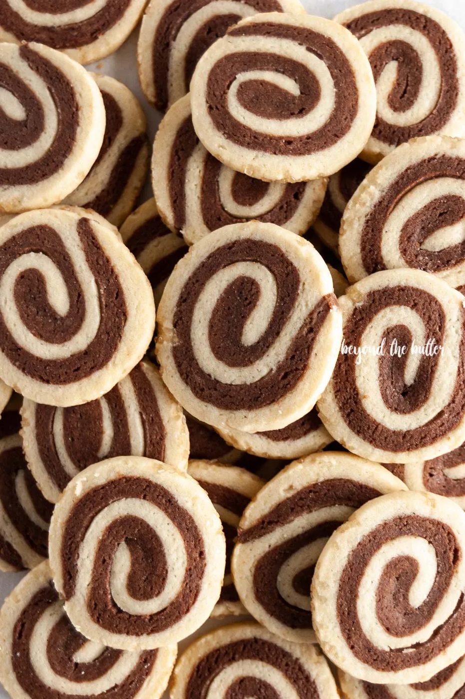 Overhead image of Chocolate Pinwheel Cookies | All images © Sovuh