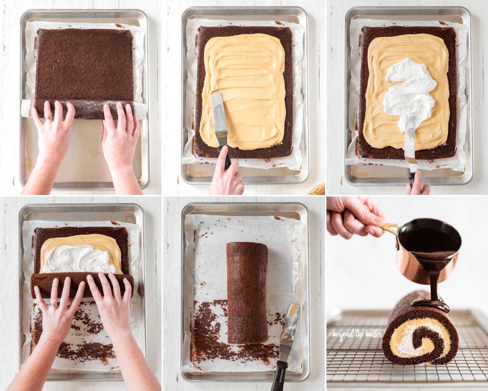 How to Assemble a Chocolate Pumpkin Cake Roll | All Images © Sovuh, LLC