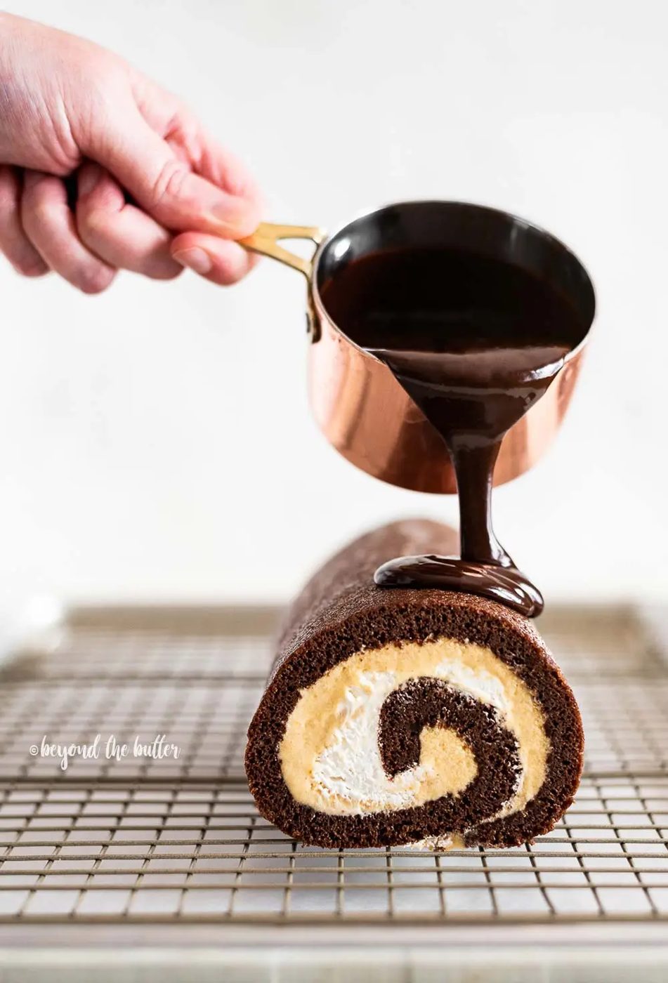 Chocolate Pumpkin Cake Roll for the home table