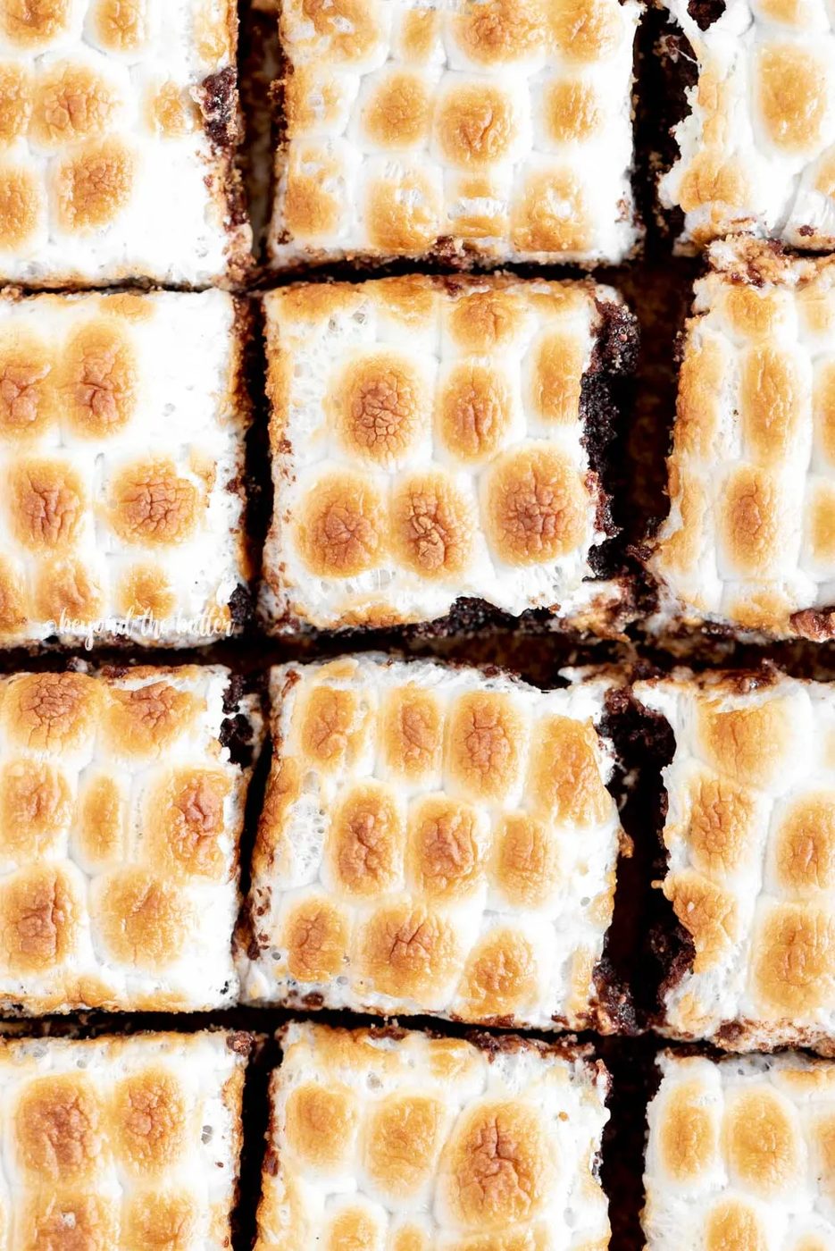 Familiar S'mores Brownies with mini marshmallows | All Images © Sovuh, LLC
