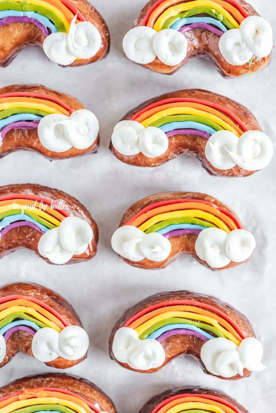 Overhead image of house-made Rainbow Donuts | All Images © Sovuh, LLC