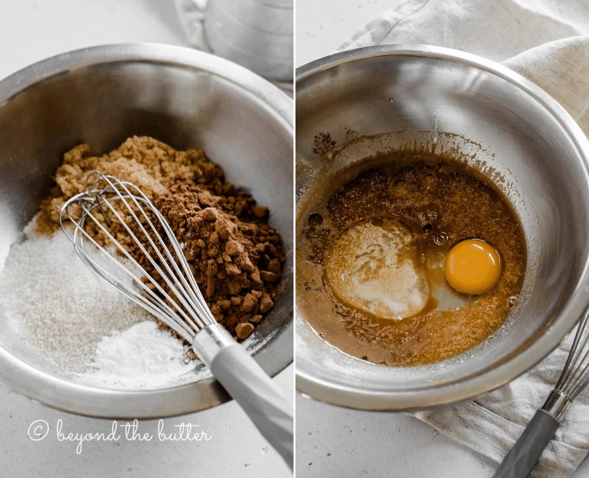 2 process shots of making small batch chocolate cupcakes | All images © Sovuh