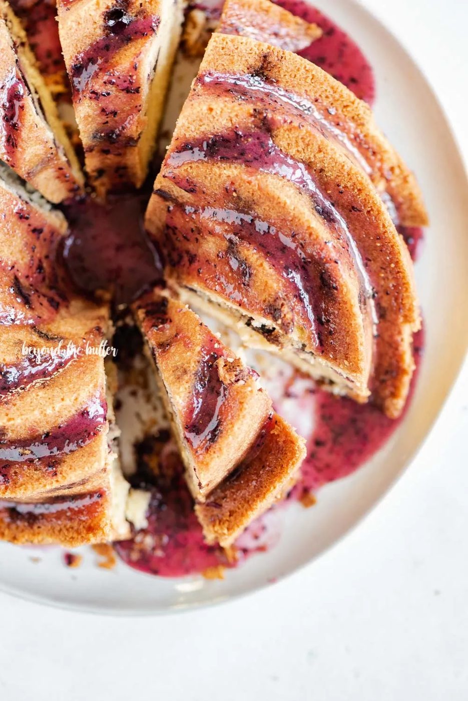 Blueberry Bundt Cake, a straightforward version