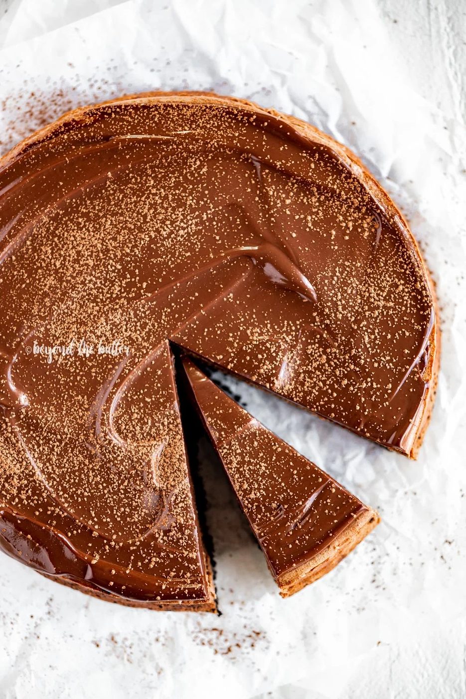 Triple Chocolate Mocha Cheesecake with a slice removed | All Images © Sovuh, LLC