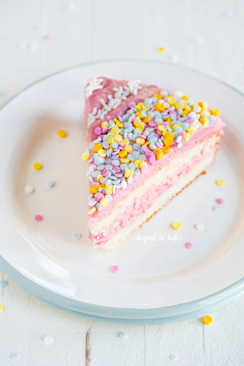 Vanilla Bean Cake with Strawberry Swiss Meringue Buttercream | All images © Sovuh, LLC.