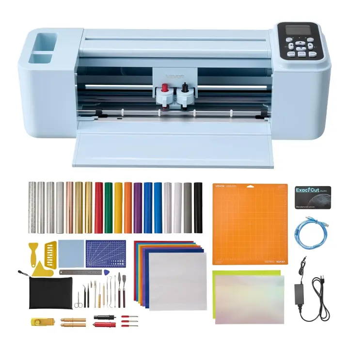12 in Vinyl Cutting Machine — Button & Screen Control, Mac Compatible