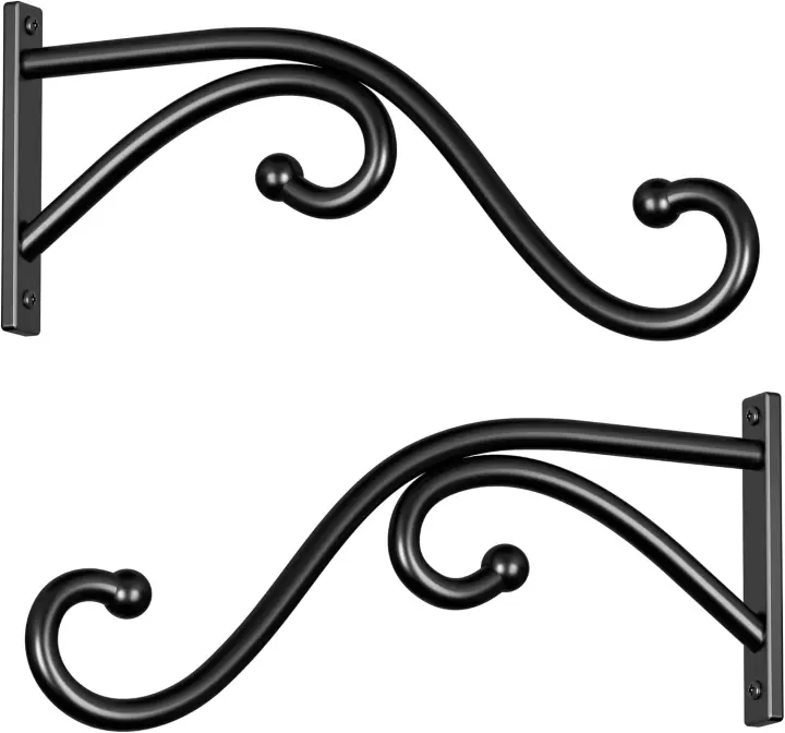 12-Inch Plant Hook Brackets — 2-Pack Hanging Hangers