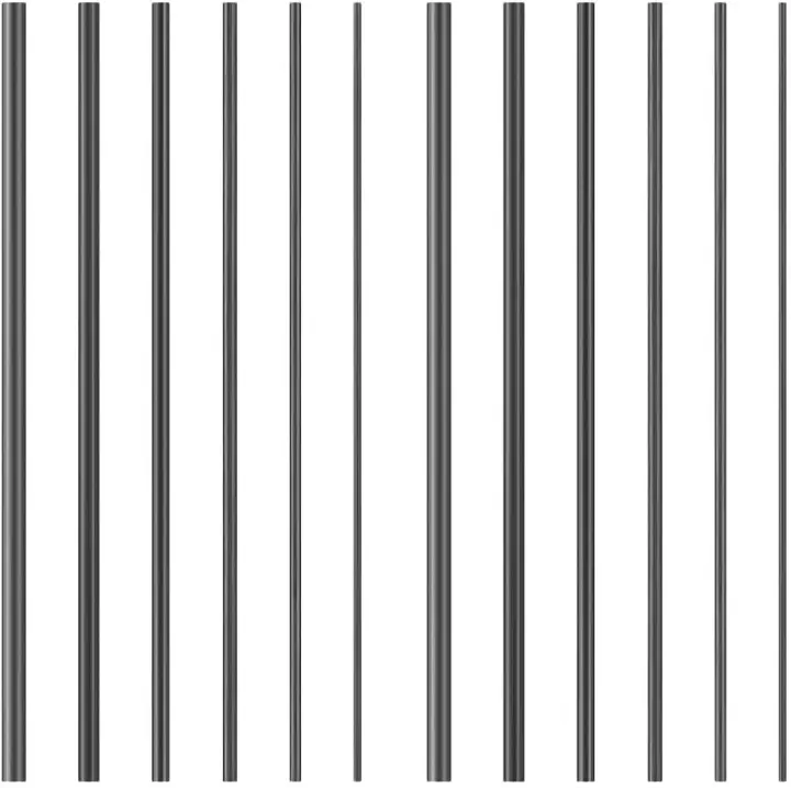 12-Piece Carbon Fiber Fishing Rod Repair Kit — Solid Inserts