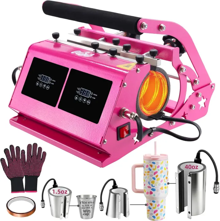 3-in-1 40oz Tumbler Heat Press Machine for Sublimation Cups