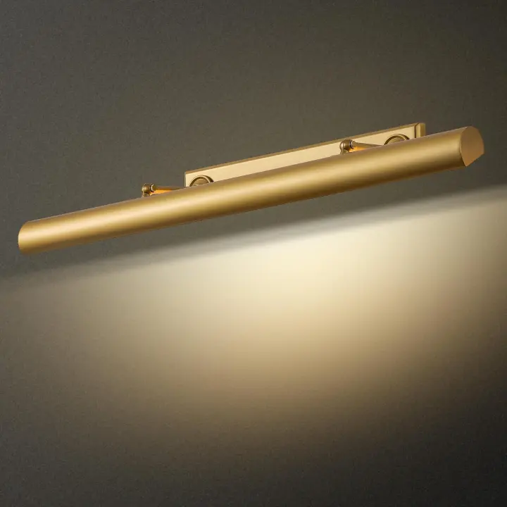 30" Brass Hardwired Picture Light — 4-Bulb Gallery Wall Sconce