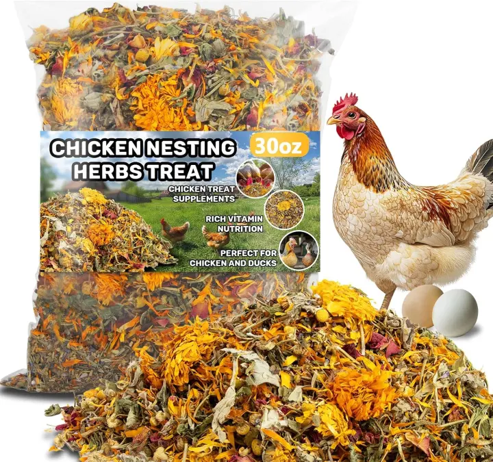 30oz Chicken Nesting Herbs — Natural Dried Poultry Bedding Blend