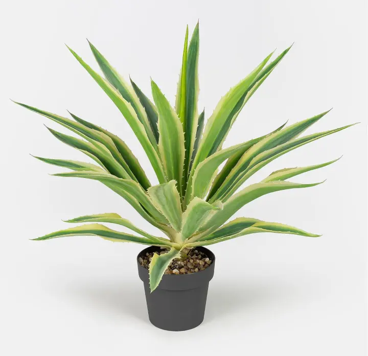 33" Tall Artificial Agave Plant — Large Lifelike Faux Succulent