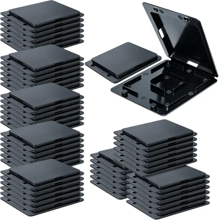 50-Pack Black Plastic Hive Beetle Catchers for Beekeeping