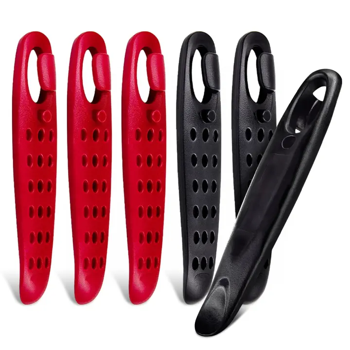 6-Pack Compact Bicycle Tire Levers — Sturdy Plastic Repair Set