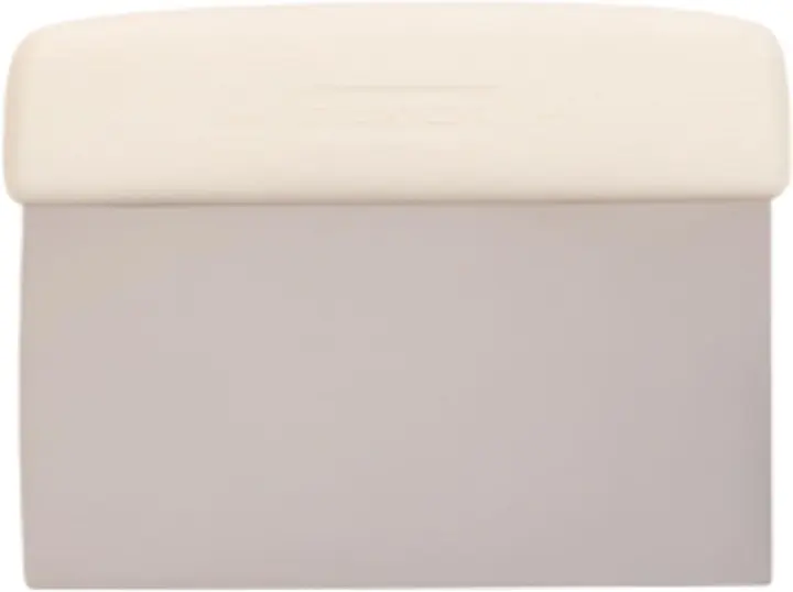 6" x 3" Carbon Steel Dough Cutter & Bench Scraper with Ergonomic Grip