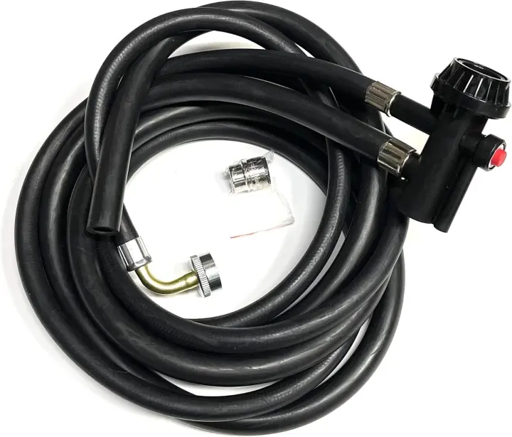 8ft Portable Dishwasher Fill & Drain Hose Kit with Faucet Adapter