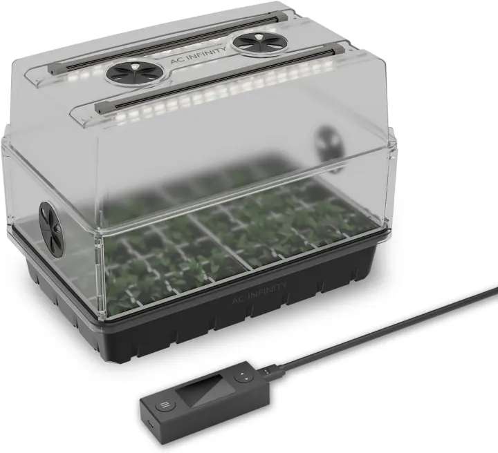AC Infinity Heavy-Duty Humidity Dome — Full-Spectrum LED Grow Light Bars