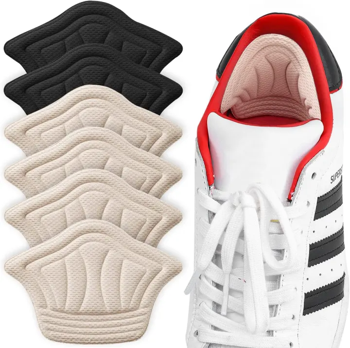 Adhesive Back-of-Heel Cushion Pads — 6-Piece Heel Grip Set