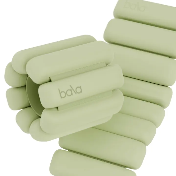 Bala Bangles Wearable Wrist & Ankle Weights — 1 lb Pair (Sage)