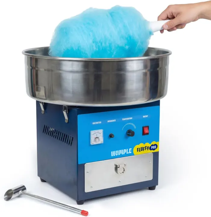 Commercial Cotton Candy Machine — Electric Spinner with Drawer & Steel Bowl
