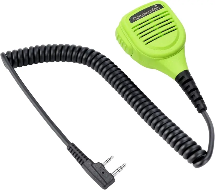 Commountain 2-Pin Rugged Speaker Microphone for Baofeng & Kenwood Radios