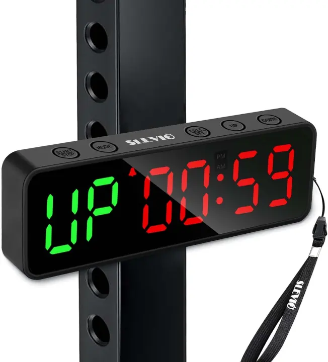 Compact Magnetic Interval Timer Clock with Large LED Display