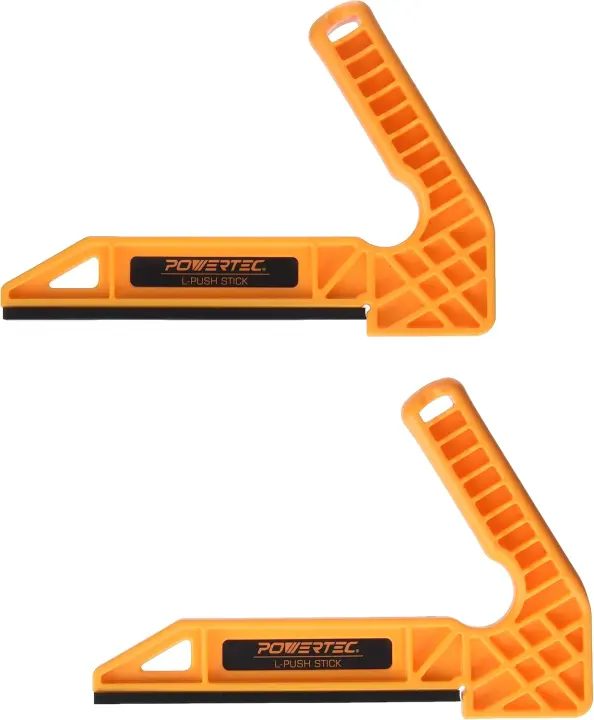 Deluxe L-Shaped Push Sticks for Table Saw, Router Table & Jointer