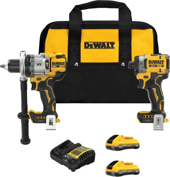 DEWALT 20V MAX XR Brushless Hammer Drill & Impact Driver Combo