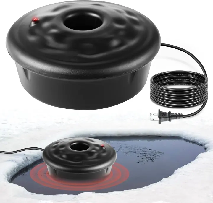 Dreyoo 100W Floating Pond Deicer — Thermostat-Controlled, Anti-Sink