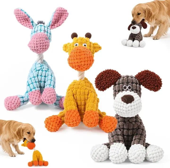 Durable Plush Dog Toy — Chew, Tug and Cuddle Companion