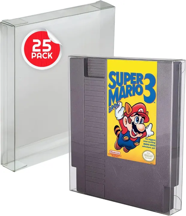 EVORETRO PET Display Case for NES Game Cartridges