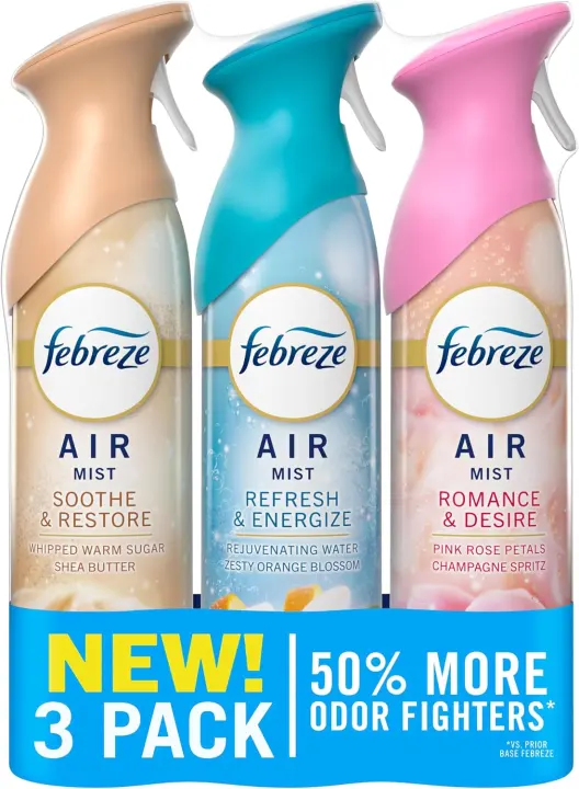 Febreze Air Mist Air Freshener — Odor-Fighting Room Spray, Variety Pack