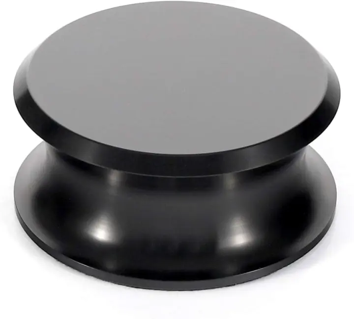 FEMELI Vinyl Record Weight Stabilizer — 318g Disc Clamp (Black)