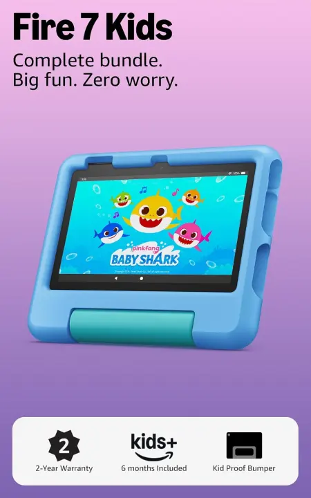 Fire 7 Kids Tablet (7-inch) — Kids' Tablet for Ages 3–7