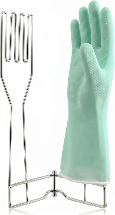 Foldable SUS304 Dish Glove Drying Rack — Palm-Shaped Holder