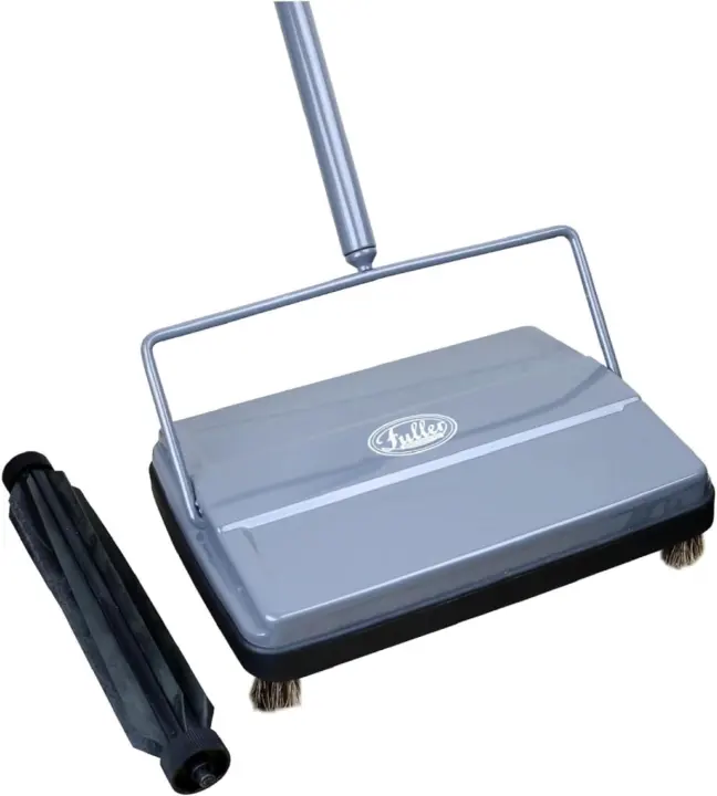 Fuller Brush Electrostatic Carpet & Floor Sweeper — 9-inch Path, Extra Rubber Rotor