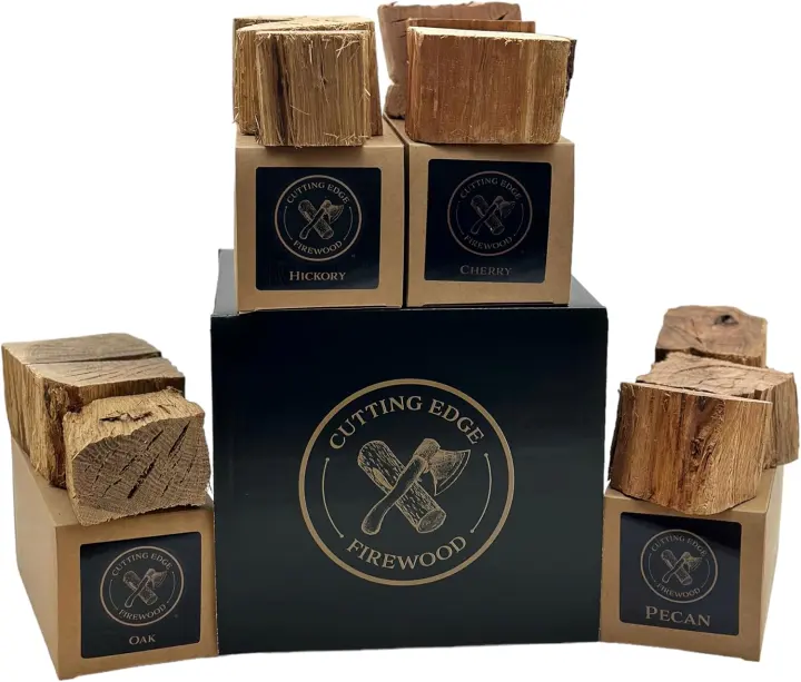 Gourmet Firewood BBQ Smoking & Grilling Chunks — Variety Pack (Large Pieces)