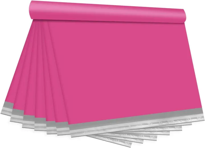 KKBESTPACK Poly Mailer Envelopes — 12 x 15.5 in Pink, 100-Pack