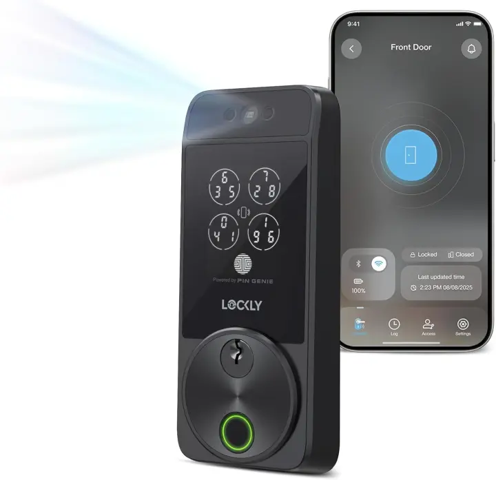 Lockly Visage Zeno Smart Deadbolt with Facial Recognition