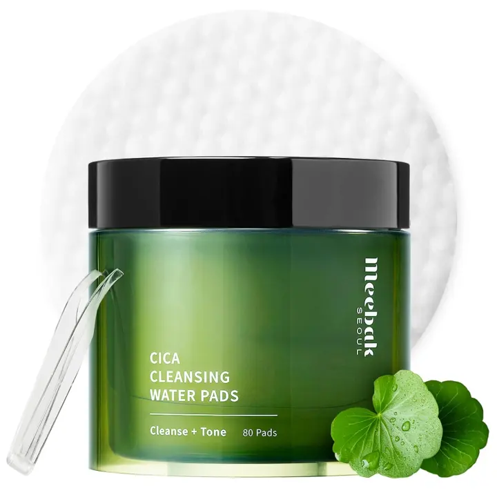 Meebak Cica Micellar Cleansing Pads — Korean Makeup Remover Wipes