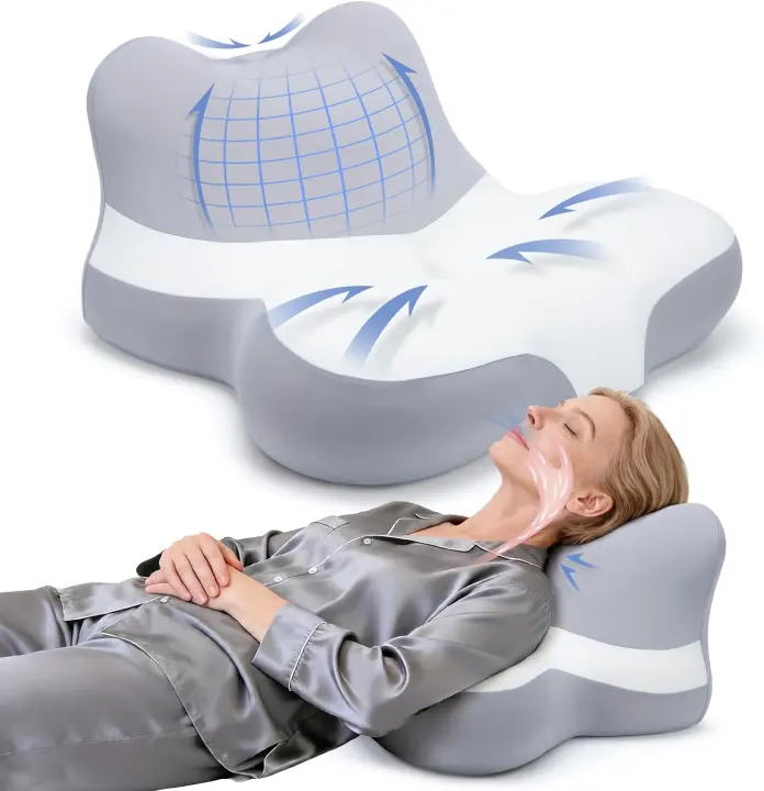 Memory Foam Wedge Pillow — 10" Incline Support for Sleep & Lounge