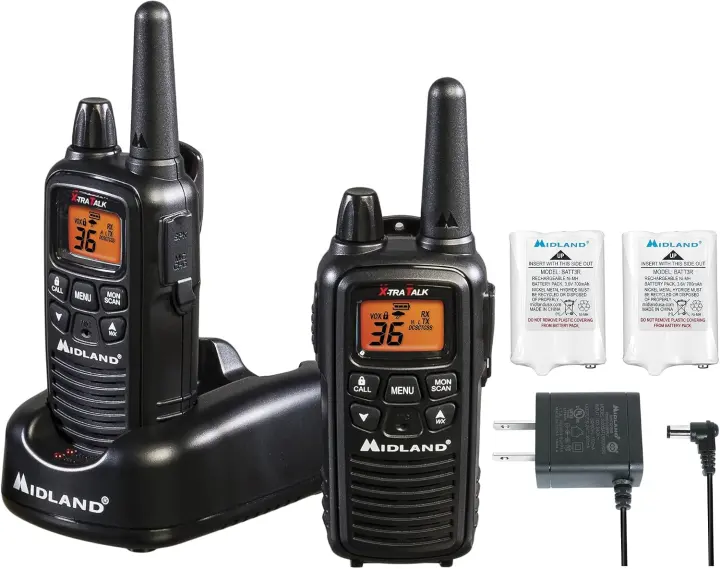 Midland LXT600VP3 FRS Walkie-Talkies — 2-Pack (Black)