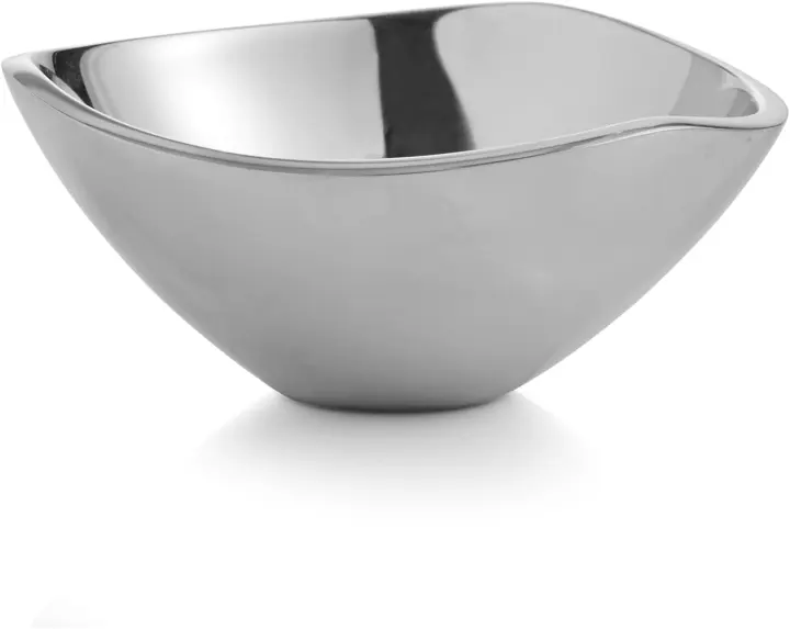 Nambe Tri-Corner Mini Serving Bowl — 4.5-Inch Metal Dish