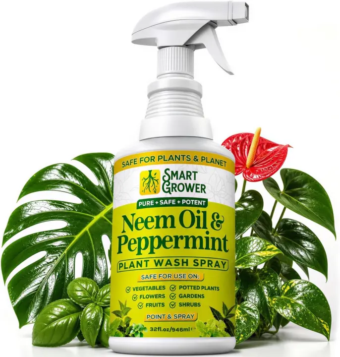 Neem & Peppermint Plant Spray — Indoor/Outdoor Neem Oil Spray